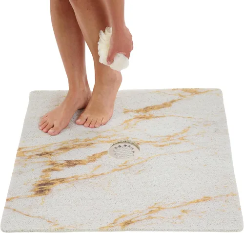 Miniatura 15 de Tapete de ducha antideslizante para bañera - Tapete de baño de lufa para baño - Tapete de baño de 40 x 16 pulgadas - Alfombra de baño antideslizante