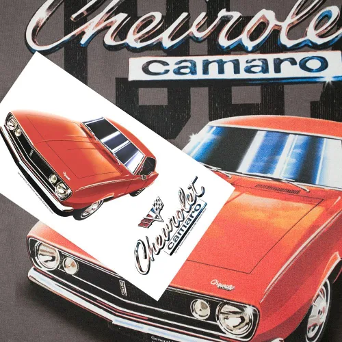 Miniatura 6 de Popfunk Camiseta clásica para coche Chevy Camaro 1967