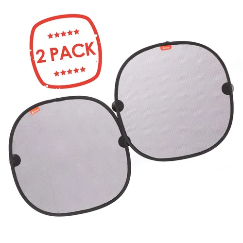 Miniatura 16 de Diono Paquete de 2 parasoles para ventana de automóvil, parasol para ventana lateral con ventosas, bloquea el deslumbramiento del sol, los rayos UV