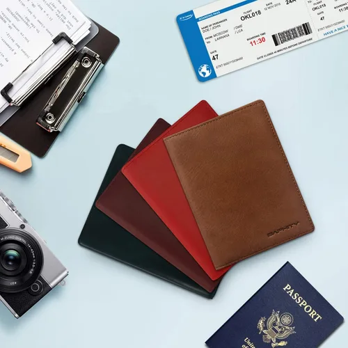 Miniatura 6 de Soporte para pasaporte, A-marrón (cremallera), Cremallera