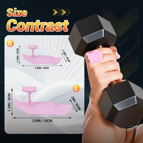 Miniatura 2 de 2 pcs Anti-Slip Silicone Rypt Grips for Men & Women, Hand Grip Gryp Weight Grip for Deadlifts Pull-Ups, Gym Grips, Lifting Grips for Weight Lifting
