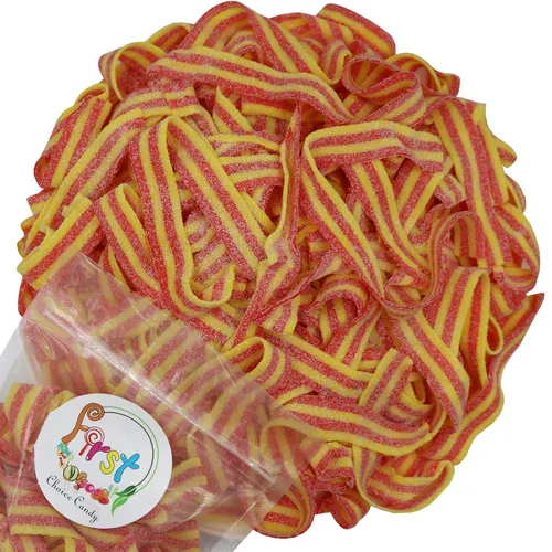 Miniatura 5 de Cinturones de Gomitas Ácidas de Varios Colores (Azul Baya (Arándano), 1 Libra)