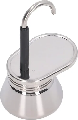 Miniatura 7 de CHICIRIS Cafetera para estufa, olla de moca ligera de acero inoxidable de una sola boquilla para acampar al aire libre, uso doméstico