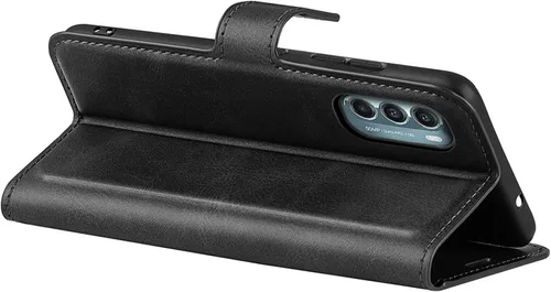 Miniatura 3 de Funda con tapa para Motorola Moto G Stylus 5G 2022 Funda protectora magnética de piel sintética para Moto G Stylus Folio Book Cover con soporte Negro