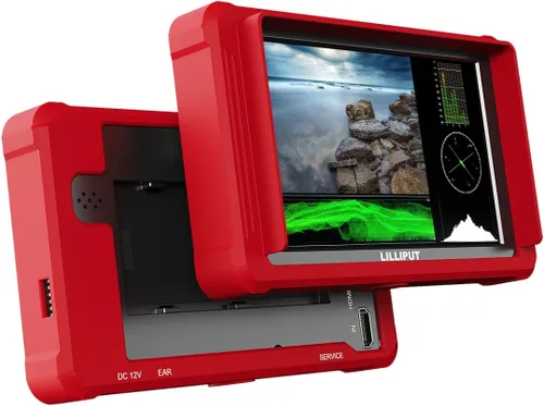 Lilliput Monitor de cámara FS5 5.4 pulgadas 60HZ 4K HDMI 2.0 3G 3D-LUT SDI Video Assist 1920 * 1200 Full HD con funda de silicona