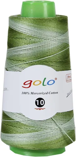 Miniatura 144 de Golo - 3 bolas de hilo de ganchillo tamaño 10, hilo de crochet para tejer a mano 102