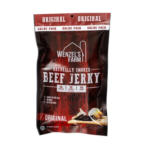 Wenzel's Farm - Cecina de res original 10 oz. | Ahumada naturalmente | Sin MSG, rellenos, aglutinantes, colores artificiales | Sin gluten