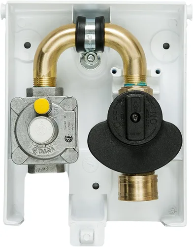 Miniatura 5 de Burnaby Manufacturing Ltd 2 # Enchufe de gas de PVC, gris, 2 PSI, entrada NPT de 1/2 '', salida de desconexión rápida de 3/8