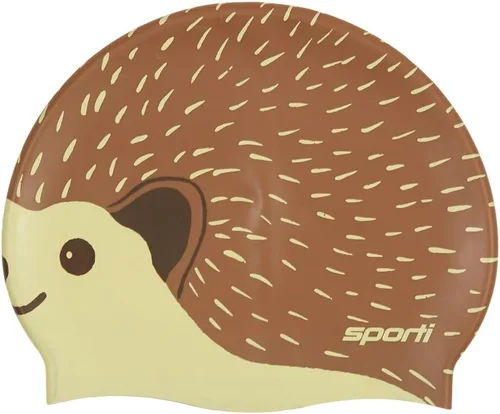 Miniatura 26 de Sporti Gorro de natación de silicona para niños, gorro de natación unisex para jóvenes, gorras de baño de protección para tus hijos, de 2 a 10 años