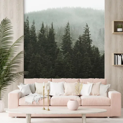 Miniatura 306 de SIGNFORD - Papel tapiz de diseño de bosque, removible para dormitorio o sala de estar, 100 x 144 pulgadas Bosque1-1911-m17