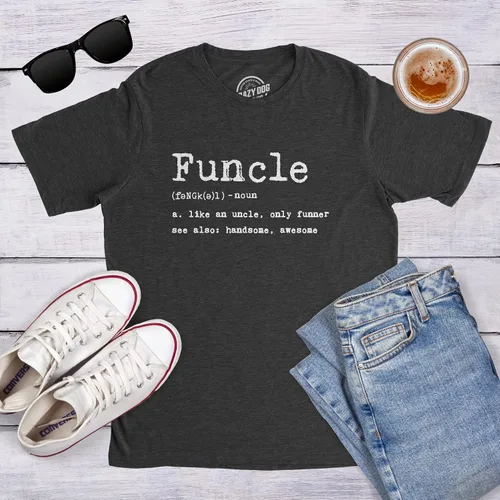 Miniatura 8 de Crazy Dog Mens Funcle Definition T Shirt Funny Uncle Shirt Graphic Tee
