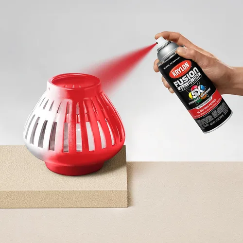 Miniatura 184 de Krylon Fusion - Pintura en aerosol adhesiva todo en uno para uso en interiores y exteriores, 12 onzas, aluminio