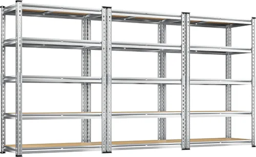 Miniatura 12 de REIBII Estantes de almacenamiento de 2020 LBS, estantería de garaje de 5 niveles, estantes de garaje ajustables y resistentes, estante de utilidad