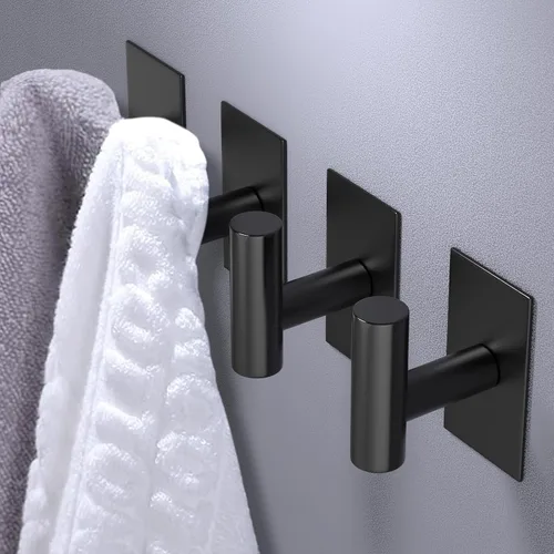 Miniatura 2 de VAEHOLD - Ganchos adhesivos de pared para toallas, resistentes, impermeables, para colgar abrigos, ropa, gancho de pared para armario para cocina