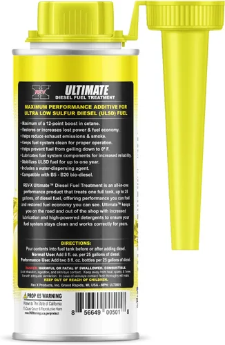 Miniatura 4 de REV X Tratamiento definitivo para sistema de combustible diesel, 8 onzas líquidas (paquete de 4)