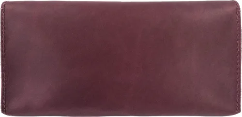 Miniatura 7 de Hide & Drink, Cartera grande de cuero para mujer, organizador de dinero, billetes planos, bolsa, estuche, elegante, hecho a mano, Bourbon Marrón