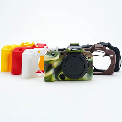 Miniatura 8 de Rieibi Funda para cámara EOS R10 - Funda protectora de silicona para cámara digital Canon R10 - Rojo