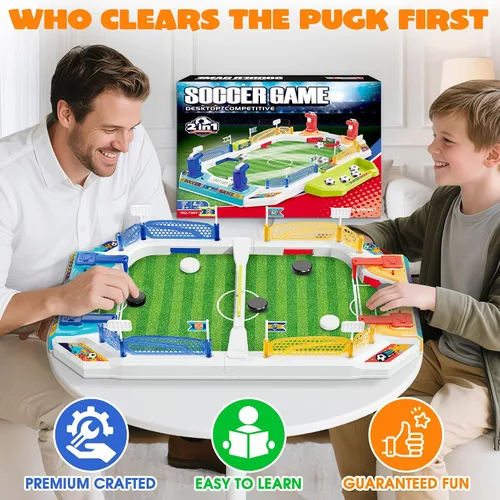 Miniatura 6 de Mini juego de mesa de fútbol para niños, regalos de fútbol de cumpleaños y Navidad para niños de 3, 4, 5, 6, 7, 8-12 años, juguetes de mesa