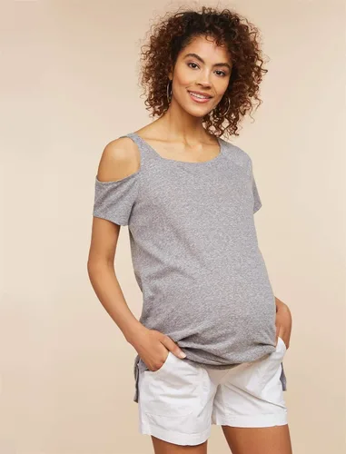 Miniatura 2 de Motherhood Maternity Pantalón corto de popelina para mujer Secret Fit
