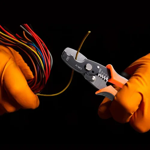 Miniatura 8 de Pelacables de 7 pulgadas 10-22 AWG, herramienta de pelado de alambre de cobre y herramienta manual multifunción, diseño de mango profesional