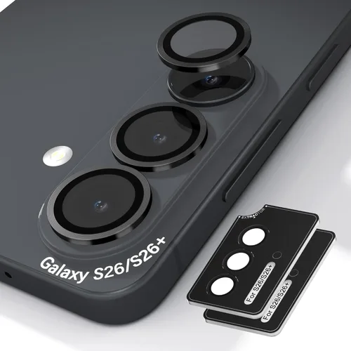 Miniatura 20 de Orzero Protector de lente de cámara compatible con Samsung Galaxy S25, bandeja de instalación de un solo paso, cubierta de vidrio con anillo