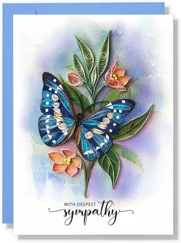 Miniatura 9 de Tarjeta de simpatía bufterly, simpatía animal, pensando en ti para todas las ocasiones, tarjeta de pluma de animales para él, ella, amiga (Buffterly)