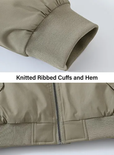 Miniatura 6 de BGOWATU - Chaqueta para hombre, impermeable, acolchada, tipo bomber, casual, para otoño e invierno, cálida y acolchada
