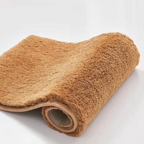 Miniatura 18 de CozeCube Tapetes de baño circulares de vellón para baño, esponjosos, absorbentes, de microfibra de secado rápido, antideslizantes, lavables