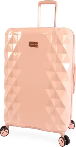 bebe Brandy - Maleta para mujer, 29 pulgadas, rígida, color oro rosa, Oro Rosa, Equipaje Brandy 29" Hardside Check in Spinner