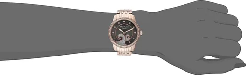 Miniatura 2 de Stuhrling Original 56905 Coronet Reloj de pulsera de cuarzo con cristales de Swarovski en tono rosa con varias filas