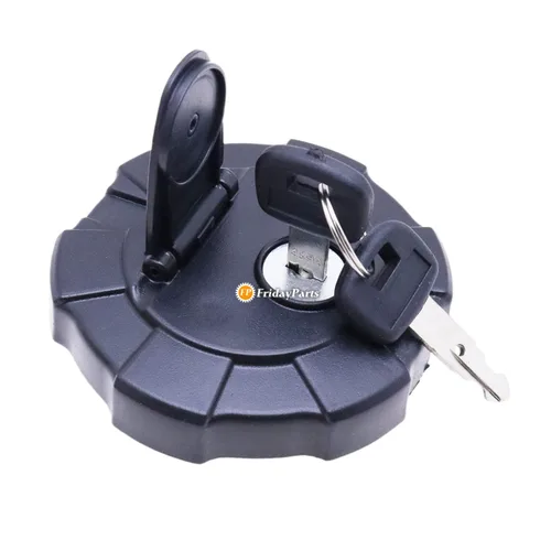 FridayParts - Tapa del depósito de combustible con llaves 459A RD41151122 RD411-51122 compatible con excavadora Kubota SVL75-2 KX41-3 KX91-3S