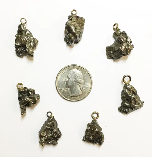 Miniatura 3 de goldnuggetminer Collar de meteorito auténtico con certificado de autenticidad de Campo Del Cielo Fall, Algodón, Meteorito