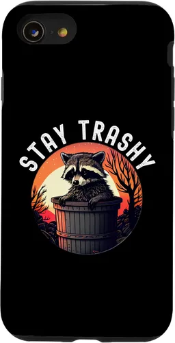 Miniatura 18 de iPhone 16 Stay Trashy Funny Raccoon Case