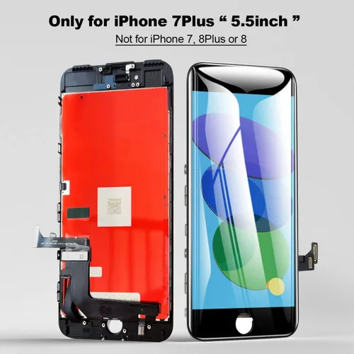 Miniatura 3 de EFAITHFIX para iPhone 7 Plus reemplazo de pantalla LCD negra de 5.5 pulgadas, conjunto de marco de visualización LCD, pantalla táctil 3D