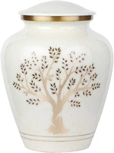 Miniatura 2 de Tree of Life Urna de cremación grande para cenizas humanas 200 pulgadas cúbicas Urna decorativa para cenizas adultas mujeres y hombres, urnas