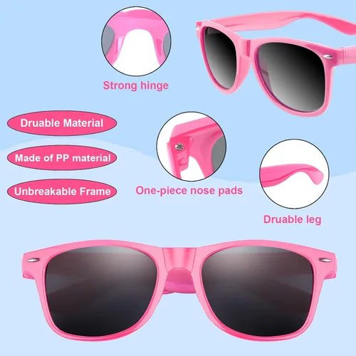Miniatura 46 de FEPITO Paquete de 24 lentes de sol de fiesta a granel para regalos de fiesta de cumpleaños, rellenos de bolsas de golosinas para playa, piscina