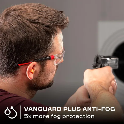 Miniatura 8 de NoCry Casco de seguridad forestal industrial 6 en 1 y sistema de protección auditiva; lentes de seguridad naranja y transparente para hombres