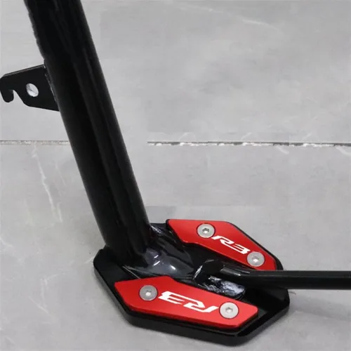Miniatura 2 de Soporte de extensión lateral de pie para motocicleta para Yamaha YZF R3 R25 MT03 MT25 2019 2022 MT 03 25 R 3 25 (color: MT03 azul)
