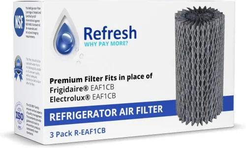 Miniatura 2 de Refresh Filtro de aire de repuesto para refrigerador EAF1CB AFCB Frigidaire PureAdvantage 241504902, 241575001 (paquete de 3)