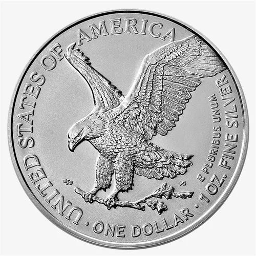 Miniatura 3 de 2025 Lote de (20) - 1 oz Águila de Plata Americana .999 Plata Fina con nuestro Certificado de Autenticidad Smyrnacoin No Circulada
