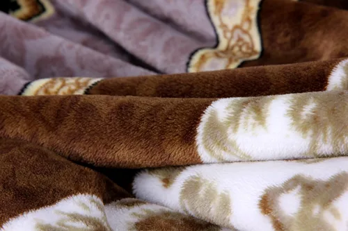 Miniatura 9 de DaDa Bedding - Manta de franela de vellón de visón sintético, estilo victoriano, vintage crepúsculo viejo, sedosa, suave y cálida, a rayas