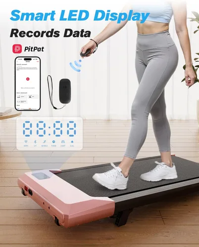 Miniatura 6 de SupeRun Almohadilla para caminar, caminadora para debajo del escritorio, caminadora portátil 3 en 1 con control remoto y pantalla LED, máquina