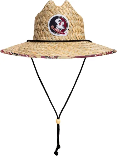 Miniatura 4 de FOCO - Sombrero de paja con logotipo de equipo universitario de NCAA y estampado floral para hombre TEAM LOGO