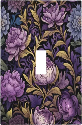 Miniatura 27 de Cubiertas Decorativas para Tomacorrientes Boho Floral Beige Flor y Hoja Botánico 1 Gang Interruptor de Luz Dúplex Placa Cubierta Placas de Boho