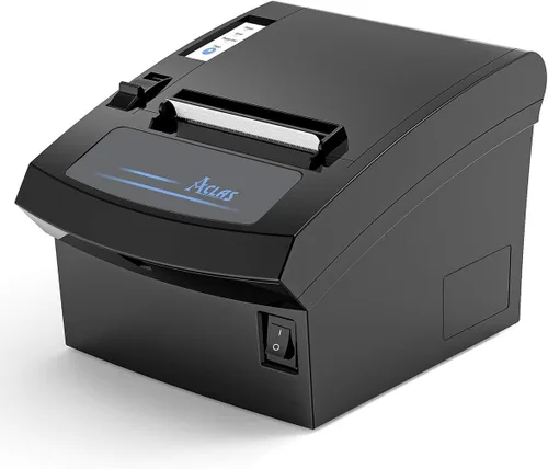 Aclas Impresora térmica de recibos de 3 1/8 pulgadas, impresora POS de alta velocidad de 9.843 in/s con cortador automático y puerto de cajón de