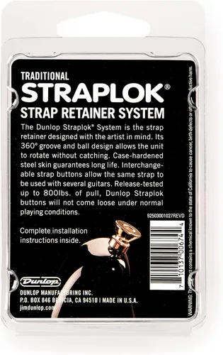 Miniatura 3 de Dunlop SLS1501N Straplok System, Latón