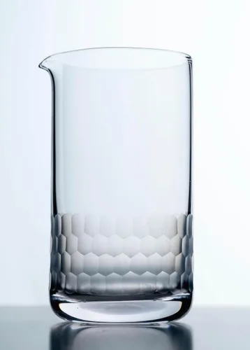 Miniatura 6 de The Hive - Vaso mezclador de cóctel - Jarra mezcladora de barra martillada de panal - Sin costuras y hecha a mano de cristal de cristal, 18.6 fl oz