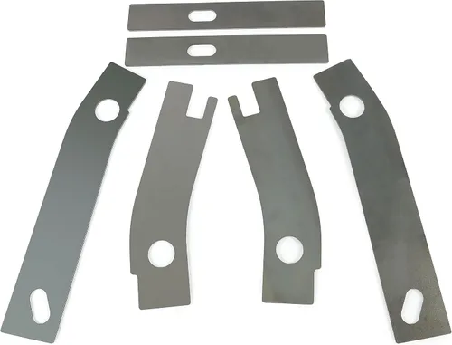 Miniatura 6 de ECOTRIC 6 placas de soldadura de grillete oxidadas para reparación de marco, compatibles con Jeep Wrangler YJ trasero 1986-1995