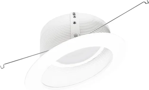 Miniatura 4 de Nora NLRS-611L1TWW Reflector LED de retrofit inclinado de 6 pulgadas, CCT seleccionable (reflector blanco, anillo blanco)