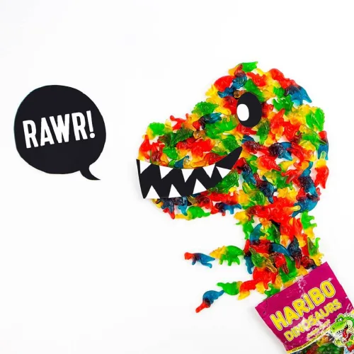 Miniatura 4 de Haribo - Gomitas de dinosaurios, bolsa de 5 onzas